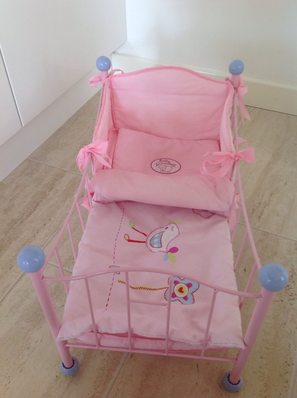 baby annabell metal cot